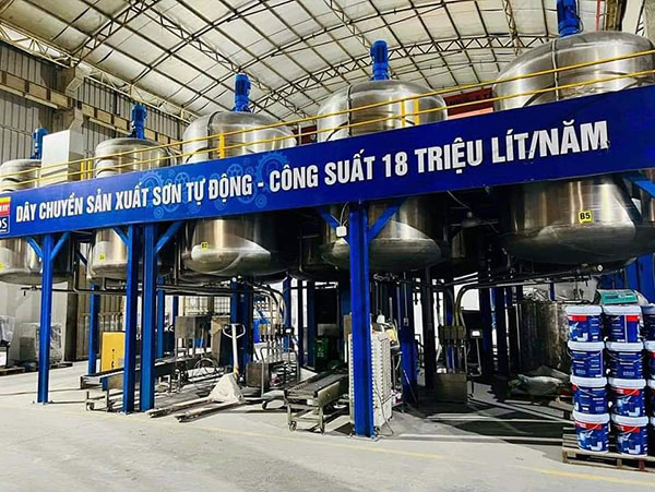 Báo giá dây chuyền sản xuất sơn nước